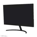 مانیتور رنسو مدل RM-24PRIME سایز 24 اینچ، رزولوشن Full HD، پنل IPS، نرخ بروزرسانی تصویر 100 هرتز، نسبت تصویر 16:9، یک پورت HDMI، یک پورت Displayport و یک پورت VGA  به همراه ماوس