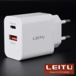 شارژر دیواری 22.5 وات لیتو مدل LH-32 به همراه کابل تبدیل لایتینینگ