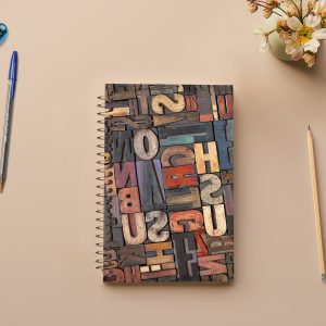 دفتر زبان مشایخ طرح حروف انگلیسی کد 1918
