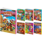 کتاب قصه های پند آموز شاهنامه، کلیله و دمنه، مثنوی معنوی، هزار و یک شب، بوستان و گلستان، بهلول، ملا نصرالدین اثر سمانه حاجی محمد تقی انتشارات هیتا 7 جلدی