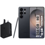 گوشی موبایل سامسونگ مدل Galaxy S26 Ultra دو سیم‌کارت ظرفیت 256 گیگابایت و رم 12 گیگابایت - ویتنام - به همراه شارژر 50 وات دو پورت سامسونگ