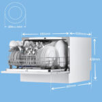 ماشین ظرفشویی 6 نفره کامفی مدل CTD-602-W