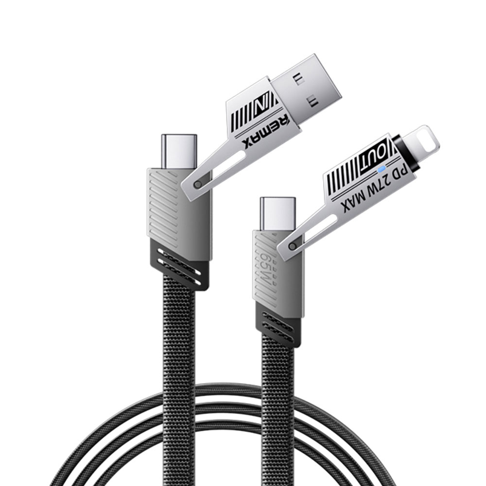 کابل تبدیل USB-C / USB به USB-C / لایتنینگ ریمکس مدل RC-C189  طول 1 متر