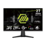 مانیتور گیمینگ 27 اینچ ام اس آی مدل MAG 275QF، رزولوشن WQHD، پنل Rapid IPS، نرخ بروزرسانی 180 هرتز، با نسبت تصویر 16:9، دارای پورت HDMI و DisplayPort و خروجی هدفون