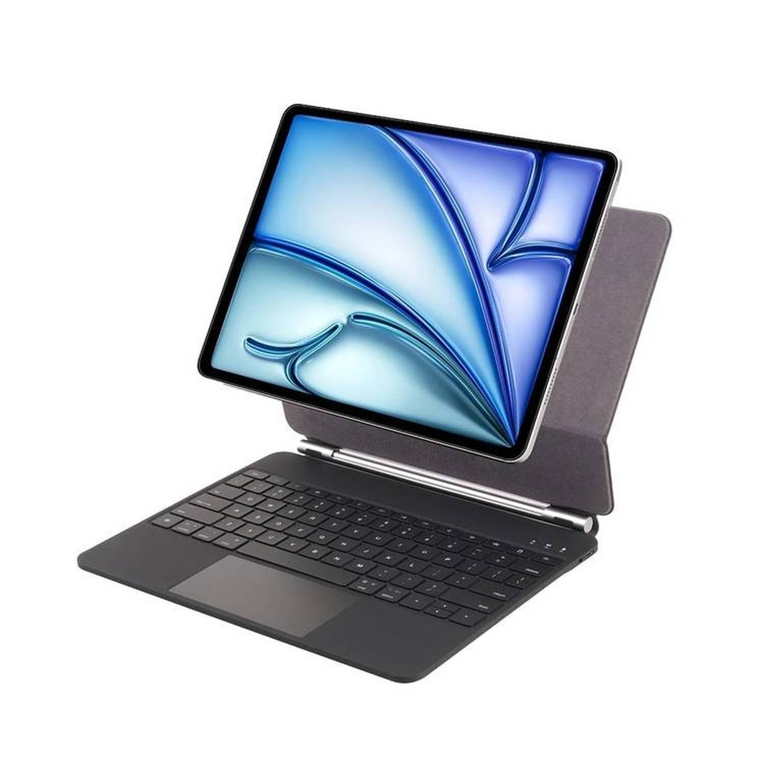 کیف کلاسوری کیبورد دار گرین لاین مدل Magic مناسب برای تبلت اپل iPad Air 13 (2024) / iPad Pro 12.9 (3rd Gen to 6th Gen)