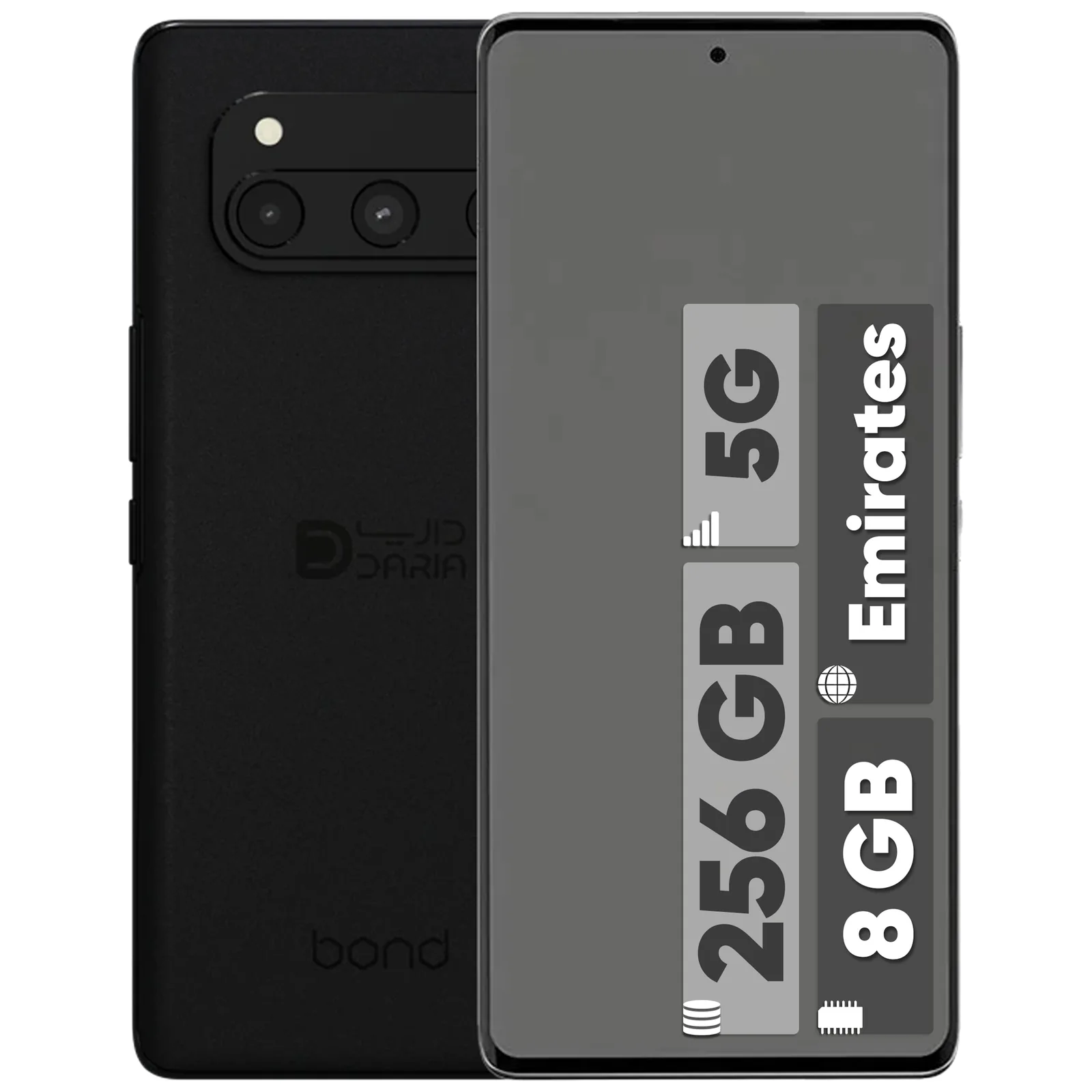گوشی موبایل داریا مدل bond 5G دو سیم کارت ظرفیت 256 گیگابایت و رم 8 گیگابایت - نسخه امارات