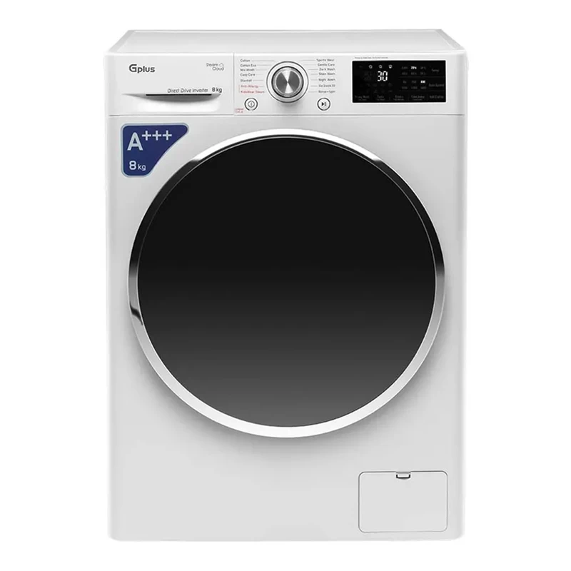 ماشین لباسشویی 8 کیلوگرم اتوماتیک جی پلاس مدل GWM-R88W